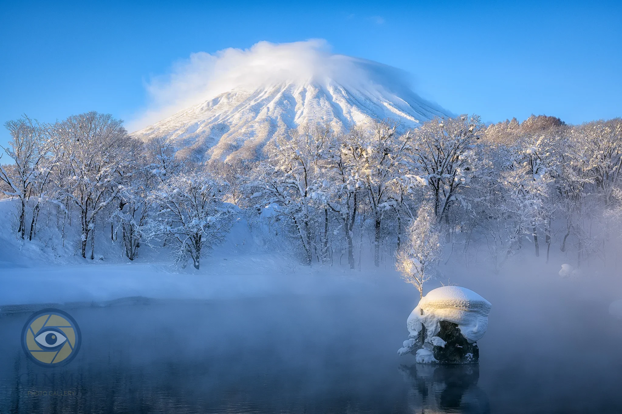 厳冬の羊蹄山