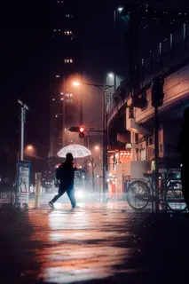 雨夜の帰路